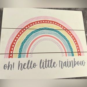 Home wall decor unframed watercolor Rainbow Art